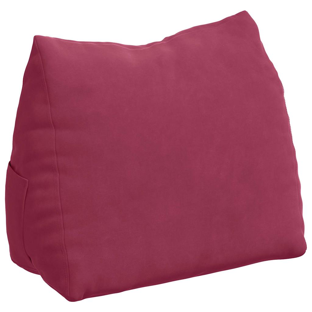 Rugkussen Wijnrood 45 x 20 x 35 cm Cordstof is nu te koop bij PeponiXL, paradijselijk wonen!