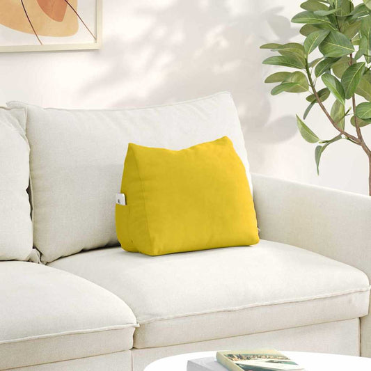 Rugkussen Geel 45 x 20 x 35 cm Cordstof is nu te koop bij PeponiXL, paradijselijk wonen!