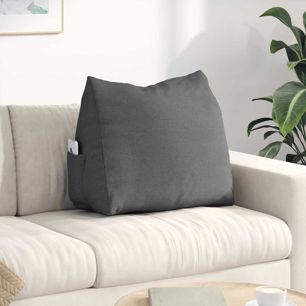 Rugkussen Donkergrijs 60 x 20 x 50 cm Stof is nu te koop bij PeponiXL, paradijselijk wonen!