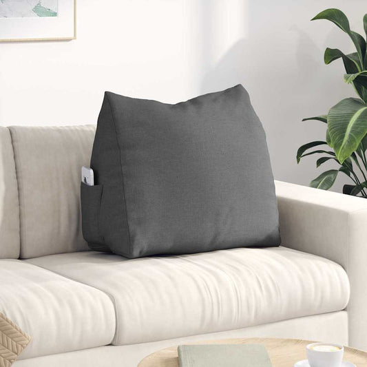 Rugkussen Donkergrijs 60 x 20 x 50 cm Stof is nu te koop bij PeponiXL, paradijselijk wonen!
