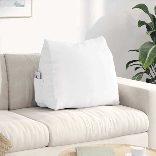 Rugkussen Wit 60 x 20 x 50 cm Stof is nu te koop bij PeponiXL, paradijselijk wonen!