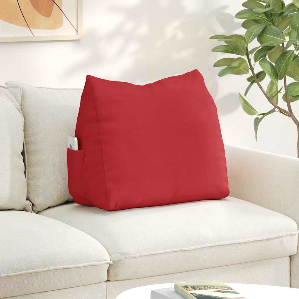Rugkussen Rood 60 x 20 x 50 cm Stof is nu te koop bij PeponiXL, paradijselijk wonen!