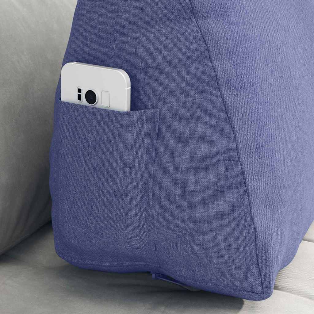 Rugkussen Jeans Blauw 60 x 20 x 50 cm Stof is nu te koop bij PeponiXL, paradijselijk wonen!