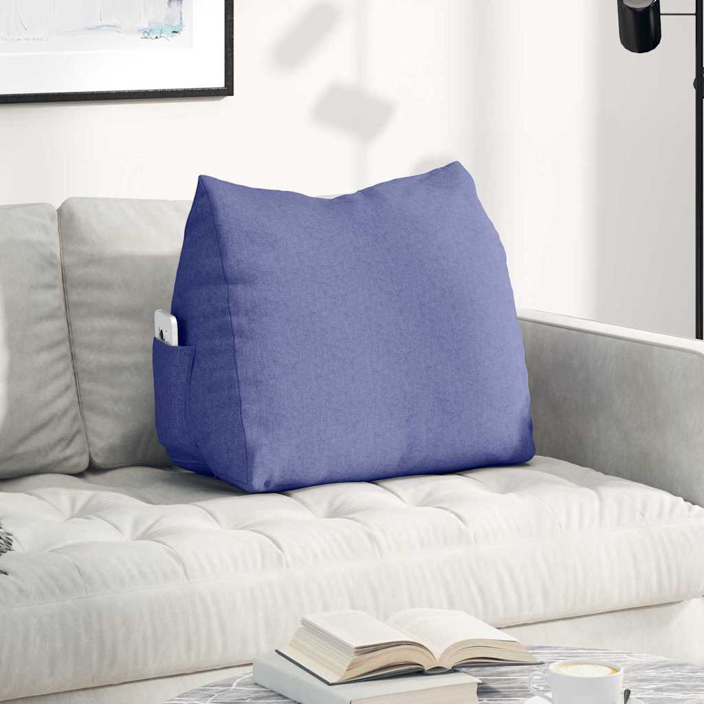 Rugkussen Jeans Blauw 60 x 20 x 50 cm Stof is nu te koop bij PeponiXL, paradijselijk wonen!