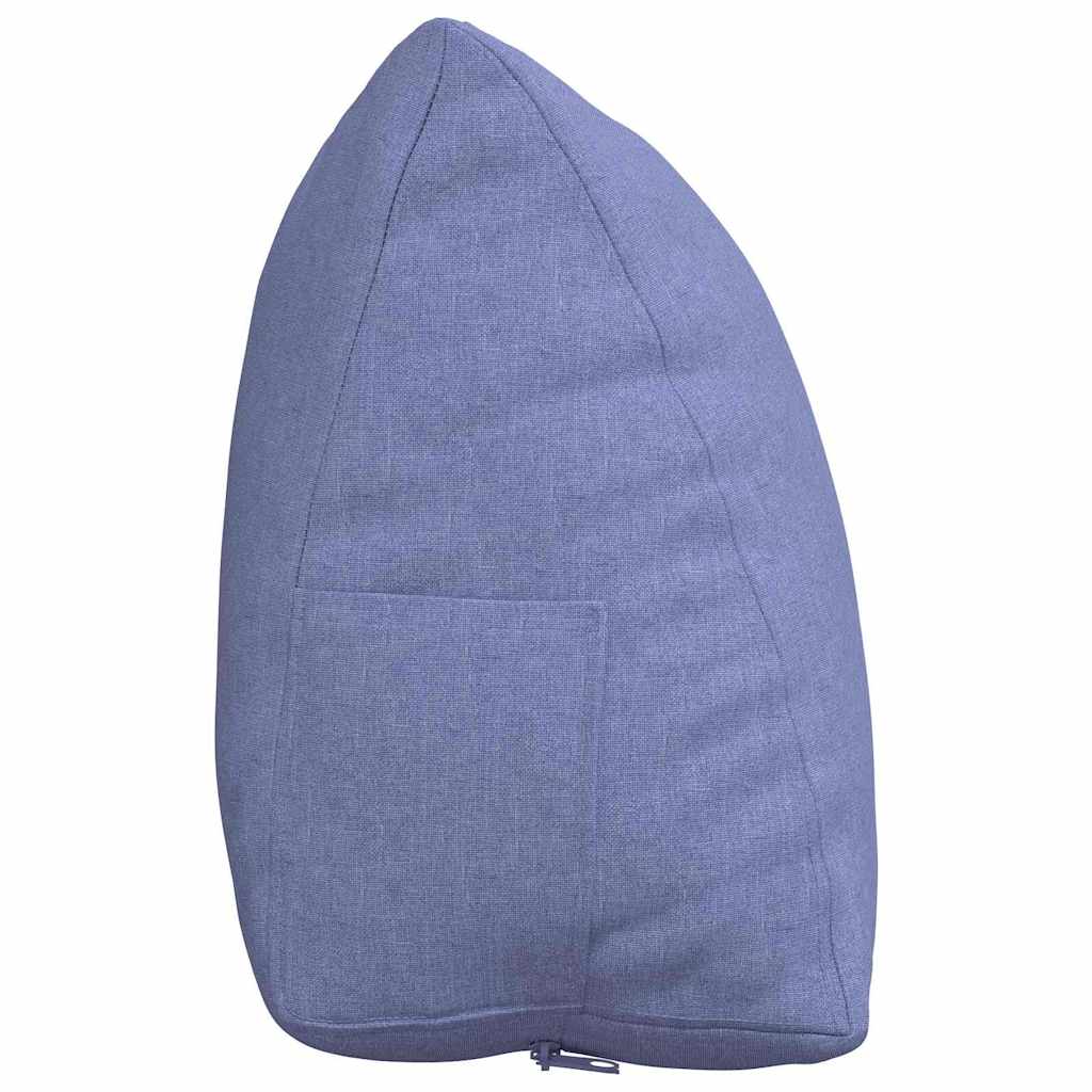 Rugkussen Jeans Blauw 60 x 20 x 50 cm Stof is nu te koop bij PeponiXL, paradijselijk wonen!