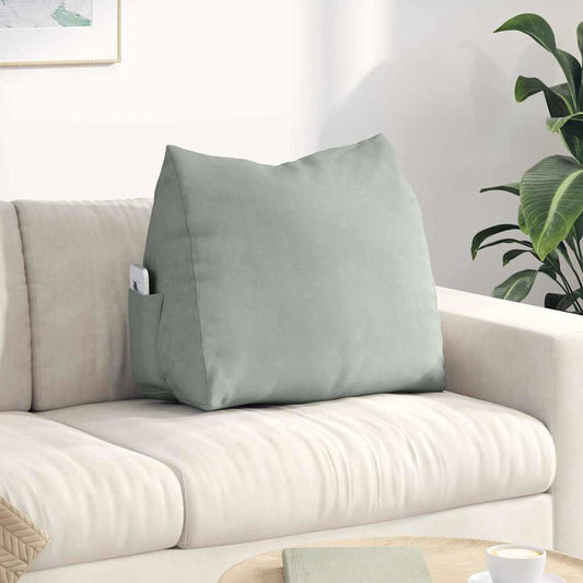 Rugkussen Lichtgrijs 60 x 20 x 50 cm Cordstof is nu te koop bij PeponiXL, paradijselijk wonen!