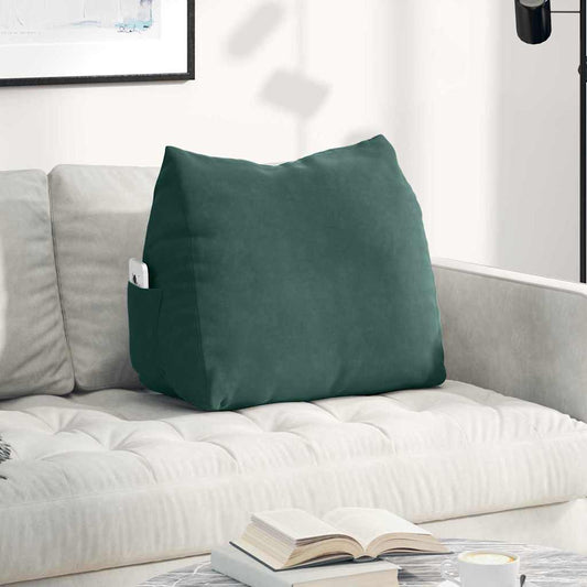 Rugkussen Donkergroen 60 x 20 x 50 cm Cordstof is nu te koop bij PeponiXL, paradijselijk wonen!