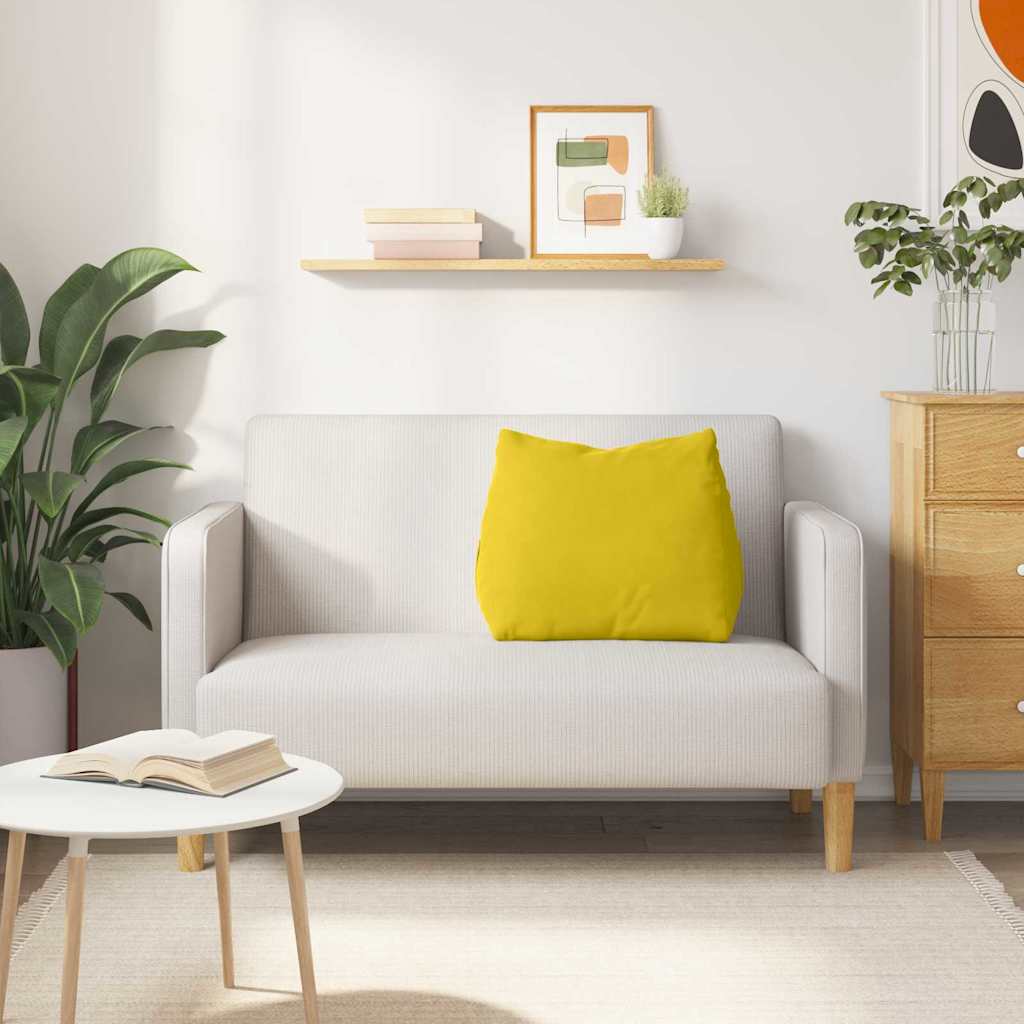 Rugkussen Geel 60 x 20 x 50 cm Cordstof is nu te koop bij PeponiXL, paradijselijk wonen!