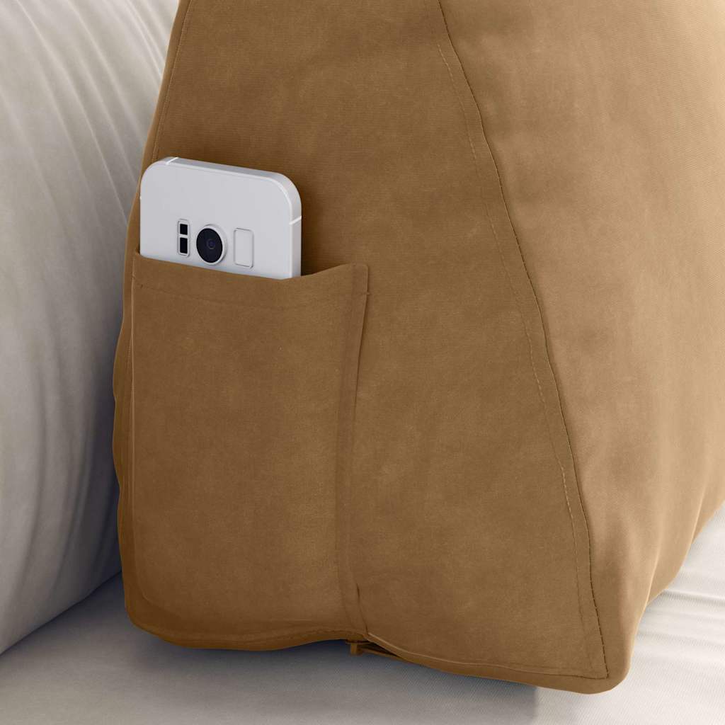 Rugkussen Bruin 60 x 20 x 50 cm Cordstof is nu te koop bij PeponiXL, paradijselijk wonen!