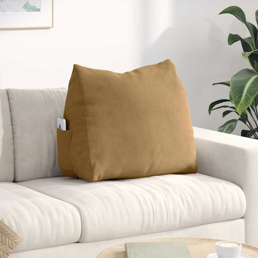 Rugkussen Bruin 60 x 20 x 50 cm Cordstof is nu te koop bij PeponiXL, paradijselijk wonen!