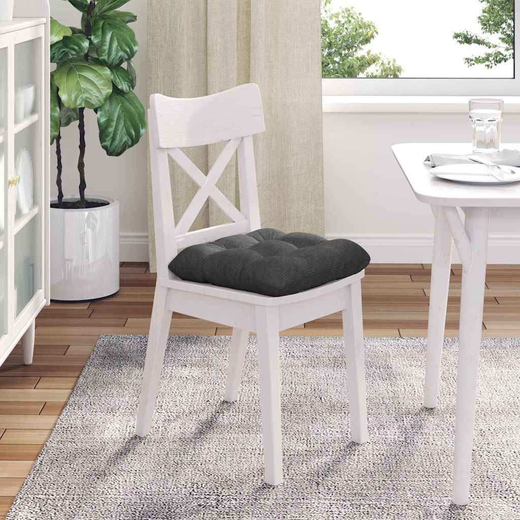 Zitkussens 4 pcs Donkergrijs 40 x 40 cm Katoen Stof is nu te koop bij PeponiXL, paradijselijk wonen!