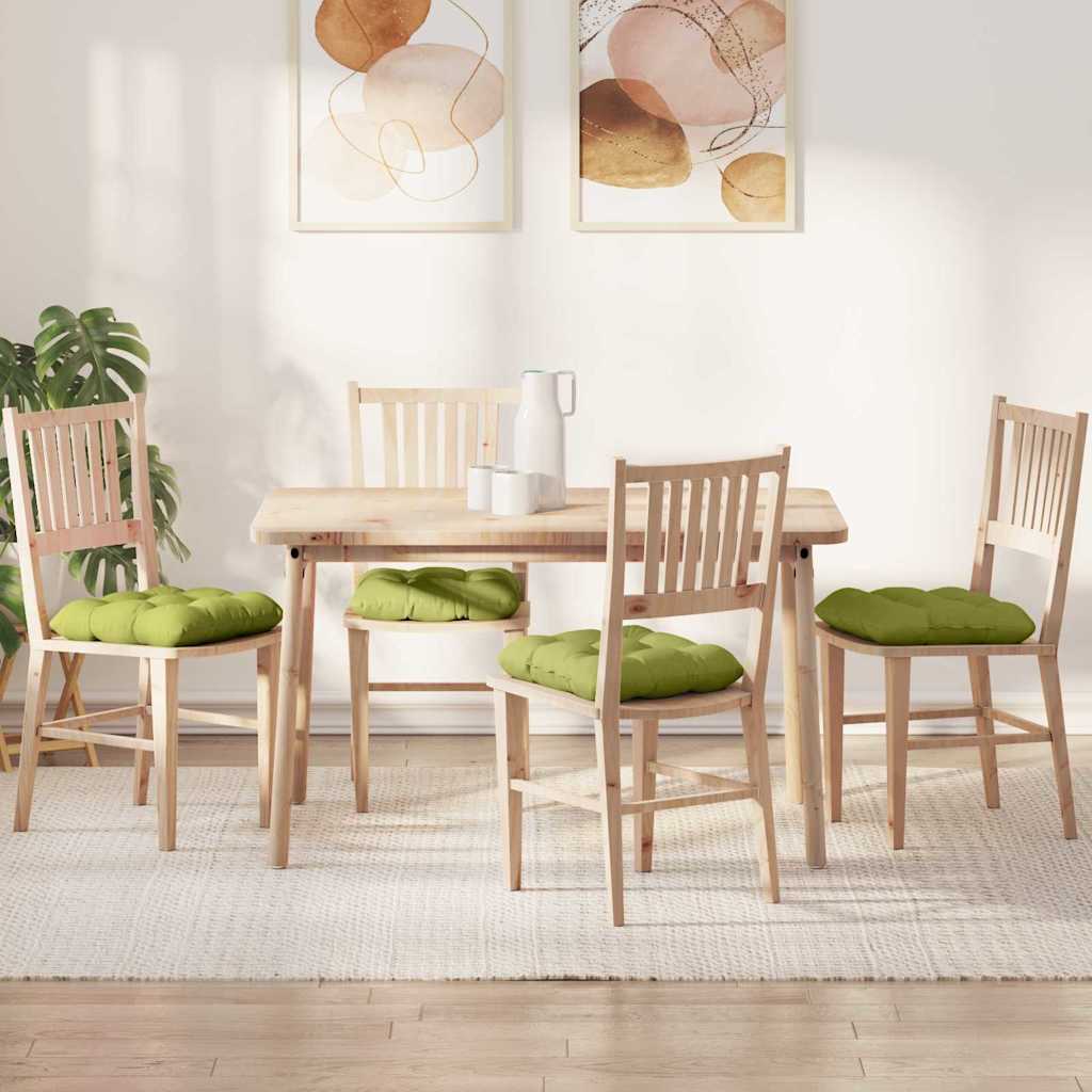 Zitkussens 4 pcs Lichtgroen 45 x 45 x 12 cm Stof is nu te koop bij PeponiXL, paradijselijk wonen!