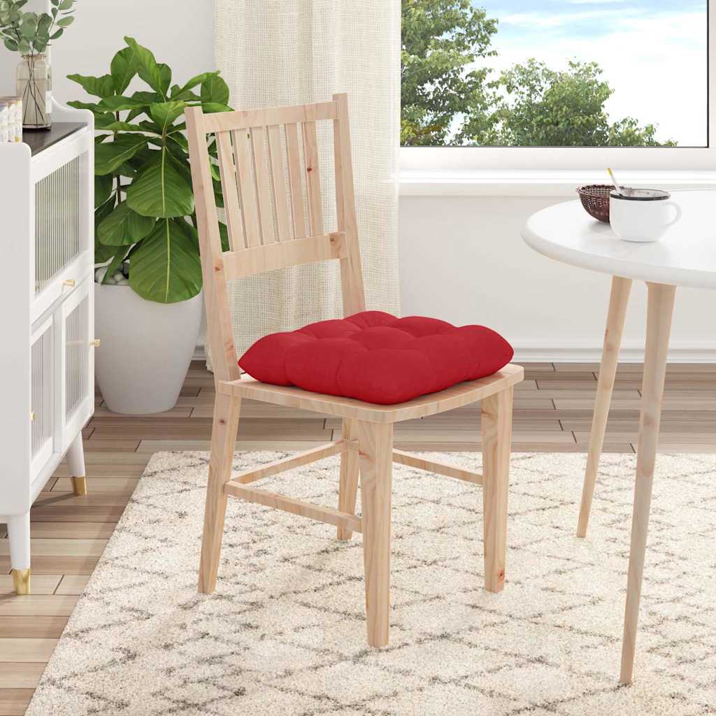 Zitkussens 4 pcs Rood 45 x 45 x 12 cm Stof is nu te koop bij PeponiXL, paradijselijk wonen!