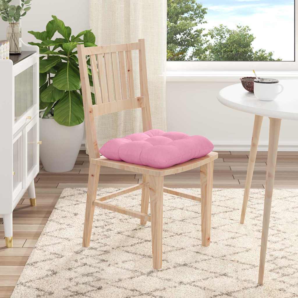 Zitkussens 4 pcs Roze 45 x 45 x 12 cm Stof is nu te koop bij PeponiXL, paradijselijk wonen!