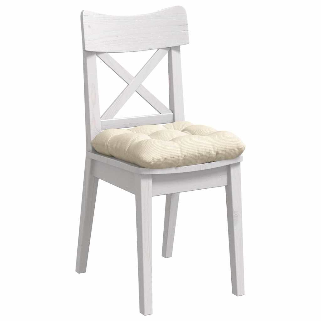 Zitkussens 4 pcs Crème 45 x 45 cm Katoen Stof is nu te koop bij PeponiXL, paradijselijk wonen!