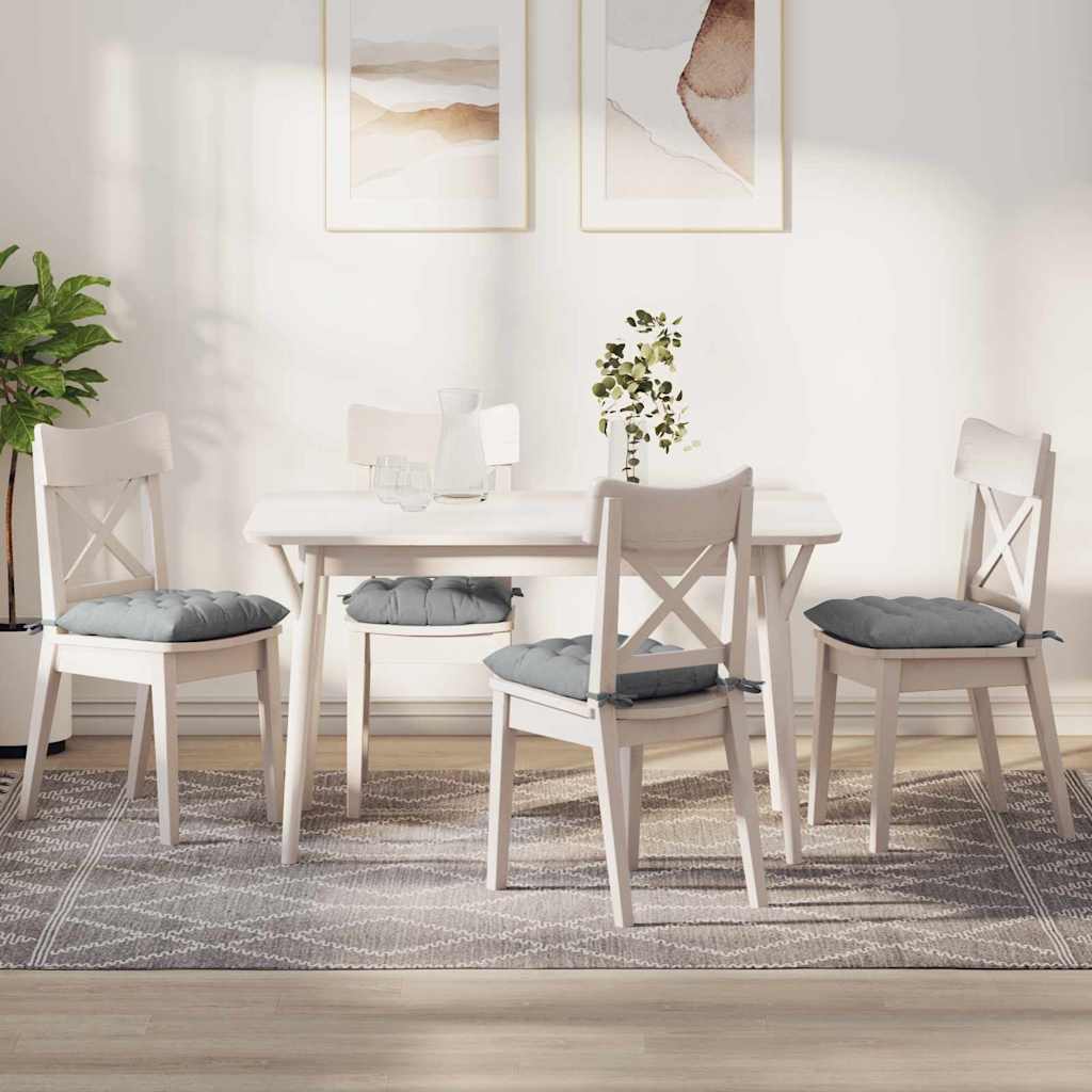 Zitkussens 2 pcs Lichtgrijs 40 x 40 x 6 cm Stof is nu te koop bij PeponiXL, paradijselijk wonen!