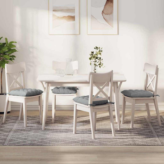 Zitkussens 2 pcs Lichtgrijs 40 x 40 x 6 cm Stof is nu te koop bij PeponiXL, paradijselijk wonen!