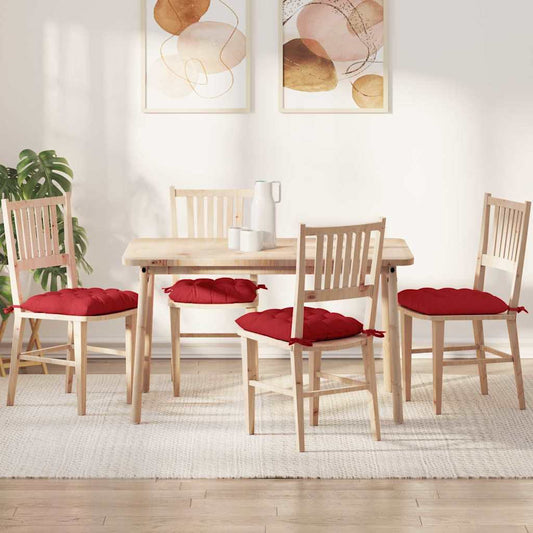 Zitkussens 2 pcs Rood 40 x 40 x 6 cm Stof is nu te koop bij PeponiXL, paradijselijk wonen!