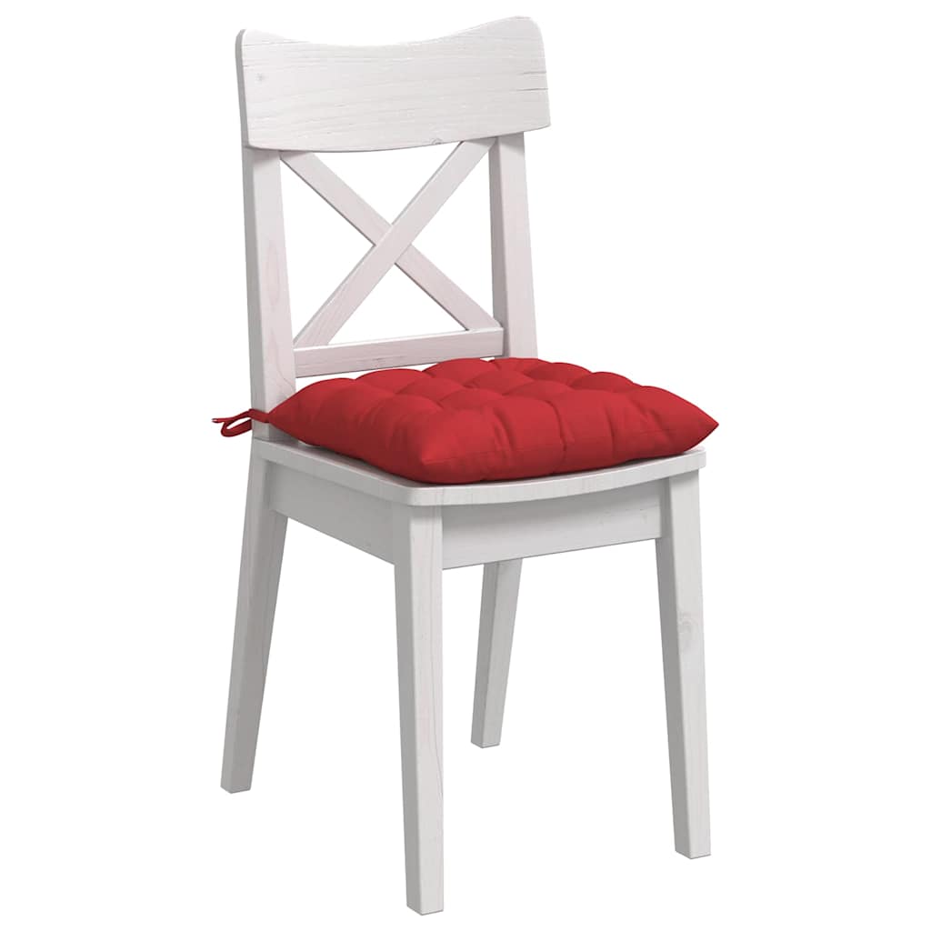 Zitkussens 2 pcs Rood 40 x 40 x 6 cm Stof is nu te koop bij PeponiXL, paradijselijk wonen!