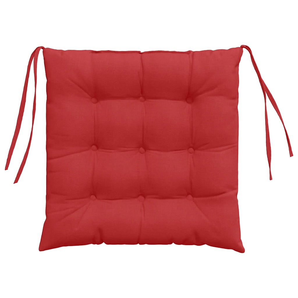 Zitkussens 2 pcs Rood 40 x 40 x 6 cm Stof is nu te koop bij PeponiXL, paradijselijk wonen!