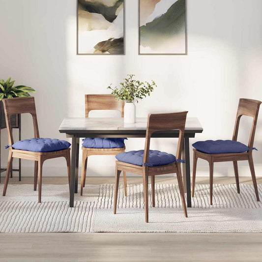 Zitkussens 2 pcs Jeans Blauw 40 x 40 x 6 cm Stof is nu te koop bij PeponiXL, paradijselijk wonen!