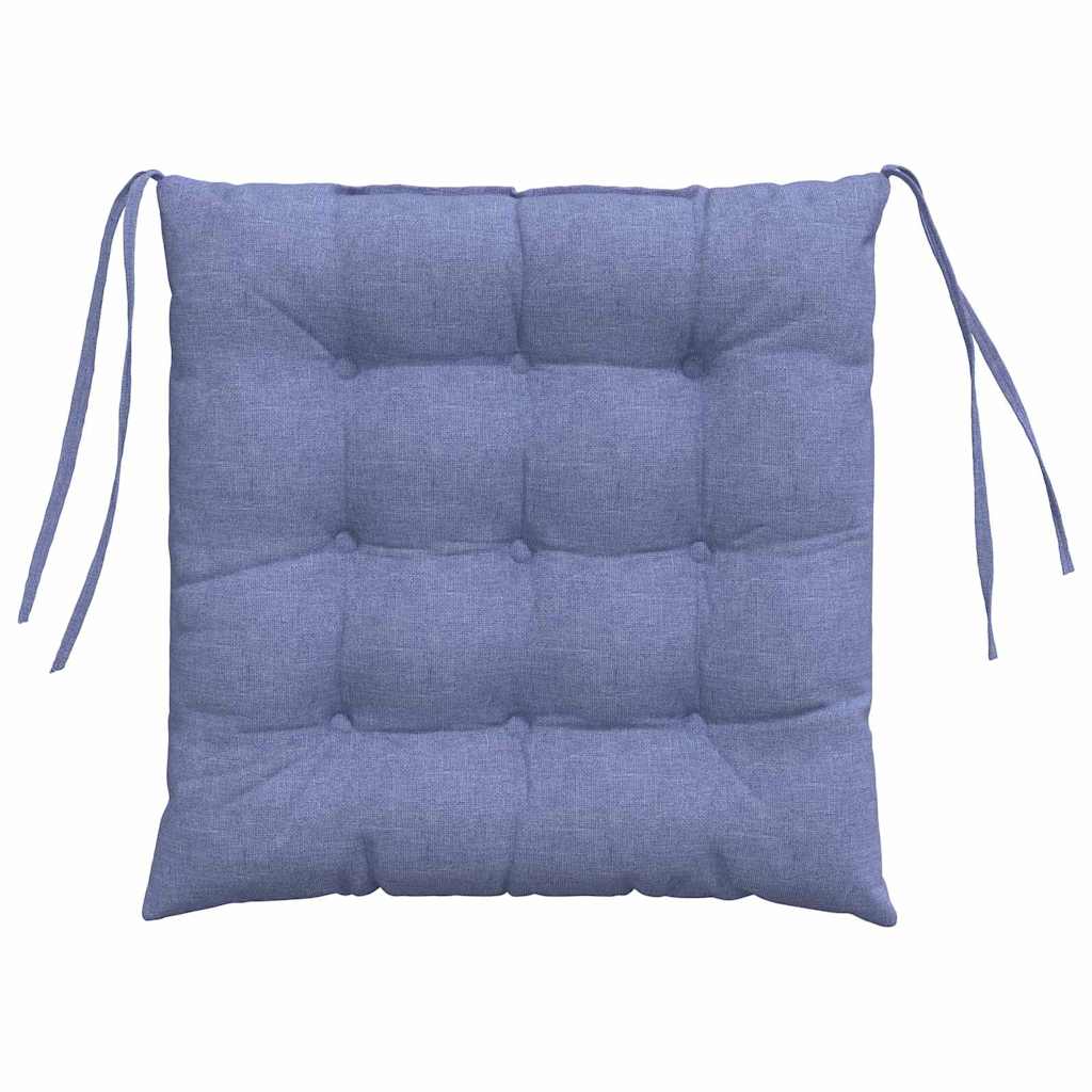 Zitkussens 2 pcs Jeans Blauw 40 x 40 x 6 cm Stof is nu te koop bij PeponiXL, paradijselijk wonen!