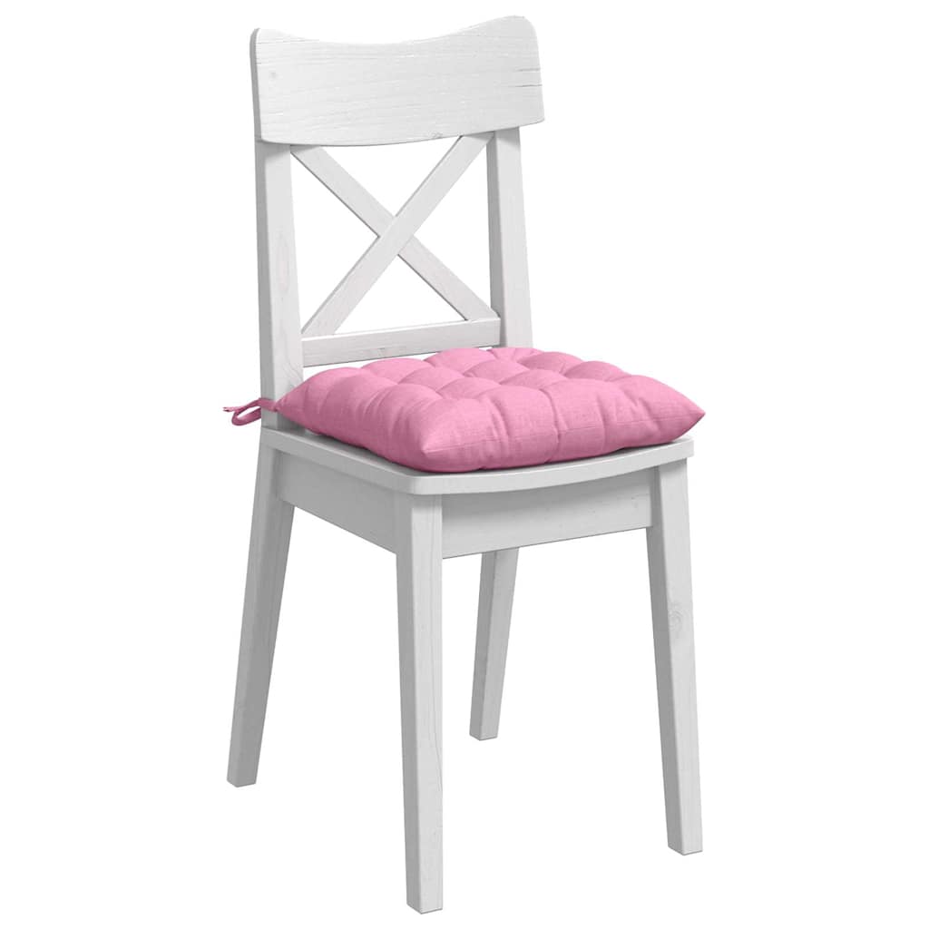 Zitkussens 2 pcs Roze 40 x 40 x 6 cm Stof is nu te koop bij PeponiXL, paradijselijk wonen!