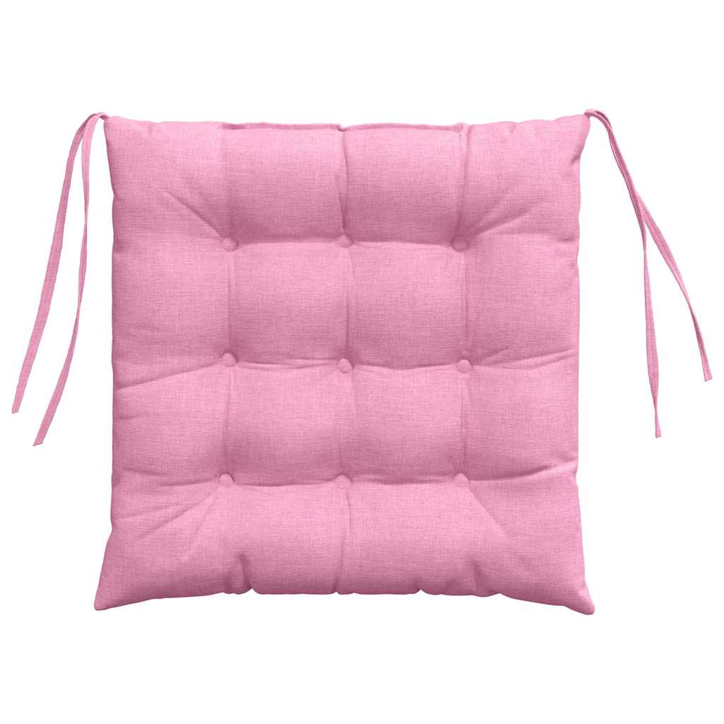 Zitkussens 2 pcs Roze 40 x 40 x 6 cm Stof is nu te koop bij PeponiXL, paradijselijk wonen!