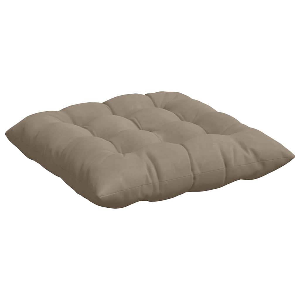 Zitkussens 4 stuks Taupe 40 x 40 x 6 cm Microfibre is nu te koop bij PeponiXL, paradijselijk wonen!