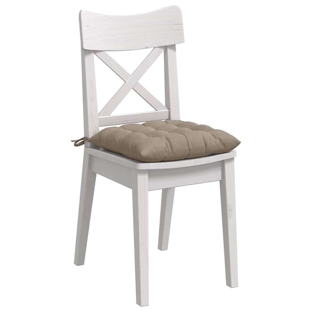 Zitkussens 4 stuks Taupe 40 x 40 x 6 cm Microfibre is nu te koop bij PeponiXL, paradijselijk wonen!