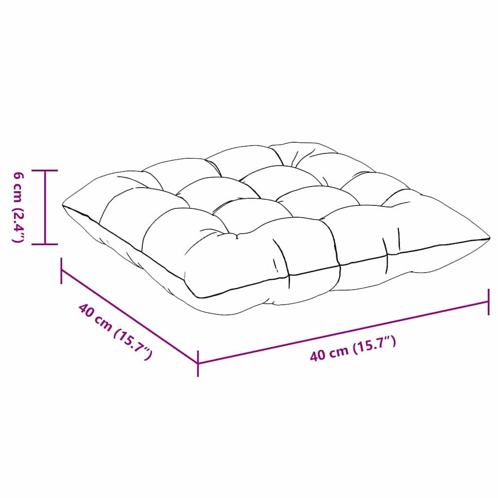 Zitkussens 4 pcs Donkergrijs 40 x 40 x 6 cm Microfibre is nu te koop bij PeponiXL, paradijselijk wonen!