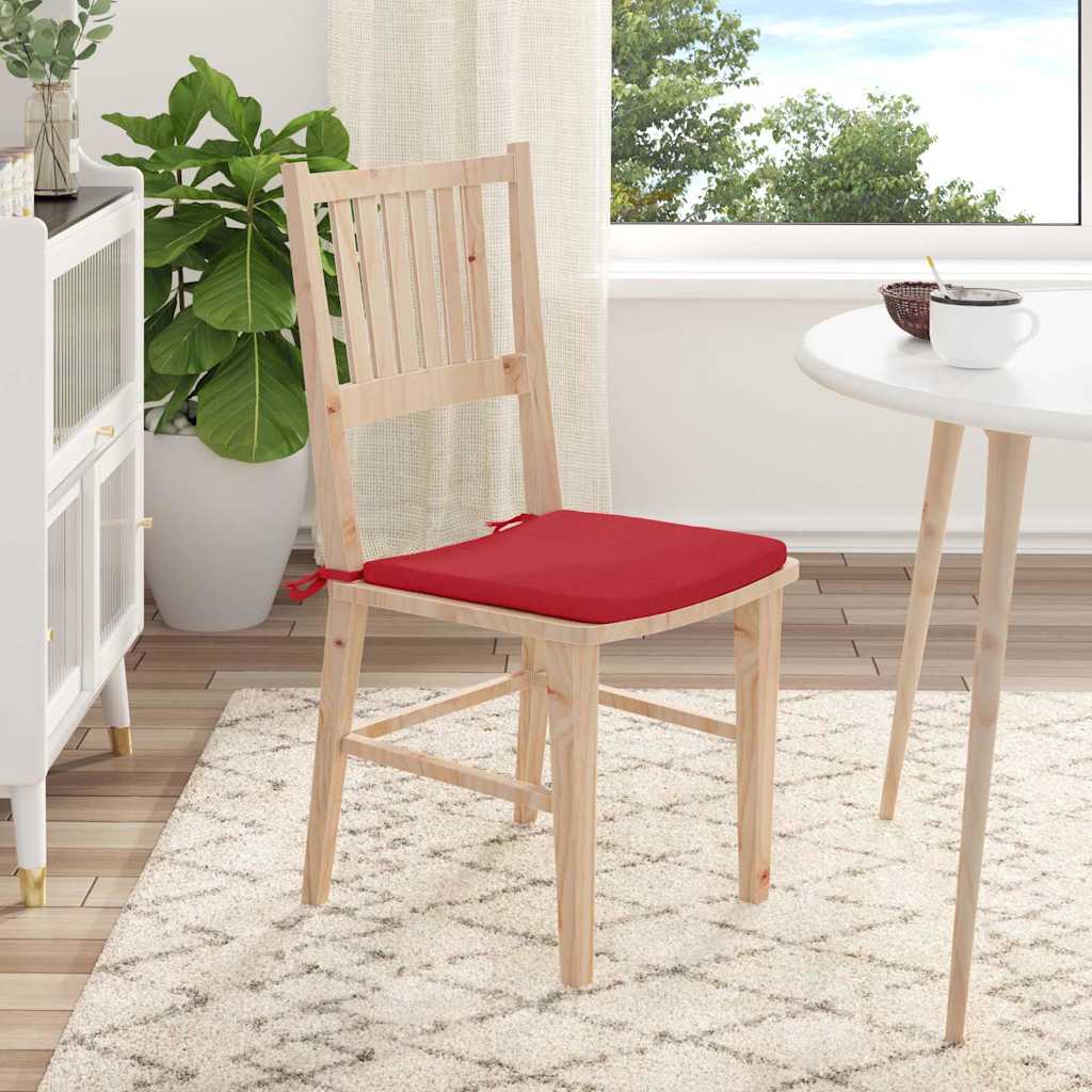 Zitkussens 4 pcs Rood 40 x 40 x 3 cm Stof is nu te koop bij PeponiXL, paradijselijk wonen!