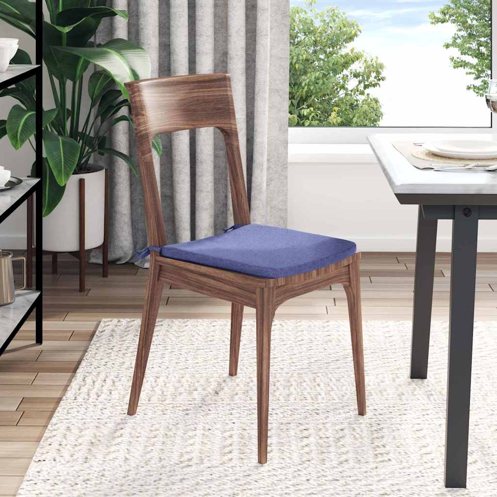 Zitkussens 4 pcs Jeans Blauw 40 x 40 x 3 cm Stof is nu te koop bij PeponiXL, paradijselijk wonen!