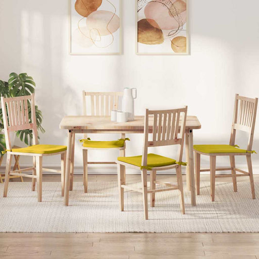 Zitkussens 4 pcs Geel 40 x 40 x 3 cm Fluweel is nu te koop bij PeponiXL, paradijselijk wonen!