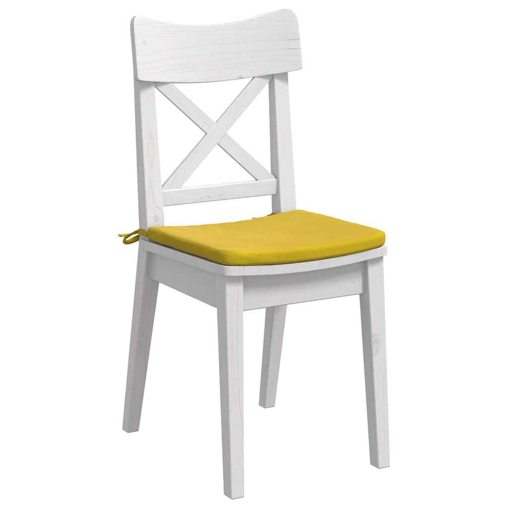 Zitkussens 4 pcs Geel 40 x 40 x 3 cm Fluweel is nu te koop bij PeponiXL, paradijselijk wonen!