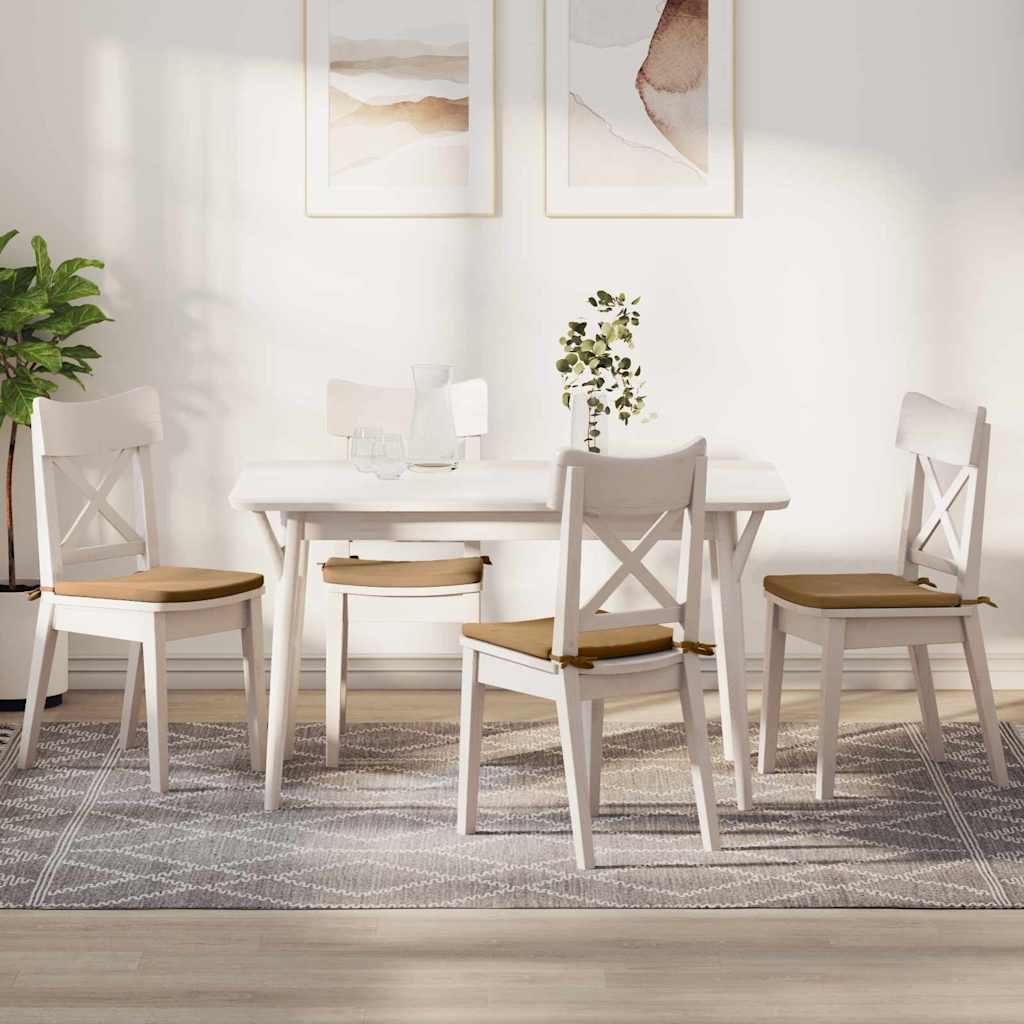 Zitkussens 4 pcs Bruin 40 x 40 x 3 cm Fluweel is nu te koop bij PeponiXL, paradijselijk wonen!