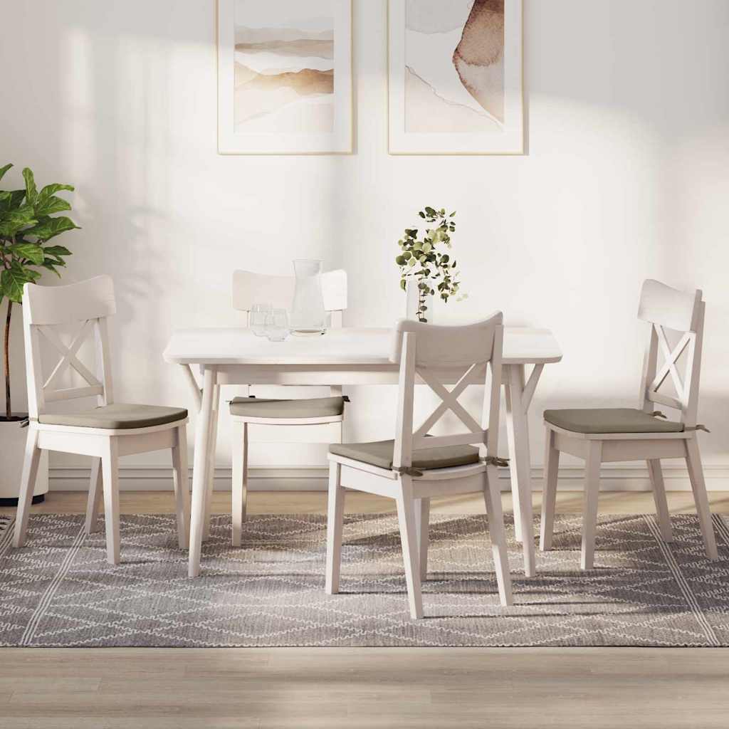 Zitkussens 4 pcs Taupe 40 x 40 x 3 cm Microvezel Stof is nu te koop bij PeponiXL, paradijselijk wonen!