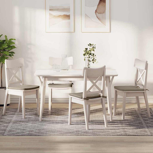 Zitkussens 4 pcs Taupe 40 x 40 x 3 cm Microvezel Stof is nu te koop bij PeponiXL, paradijselijk wonen!