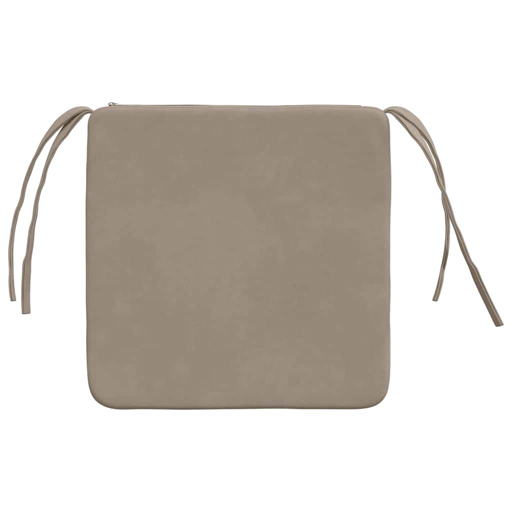 Zitkussens 4 pcs Taupe 40 x 40 x 3 cm Microvezel Stof is nu te koop bij PeponiXL, paradijselijk wonen!