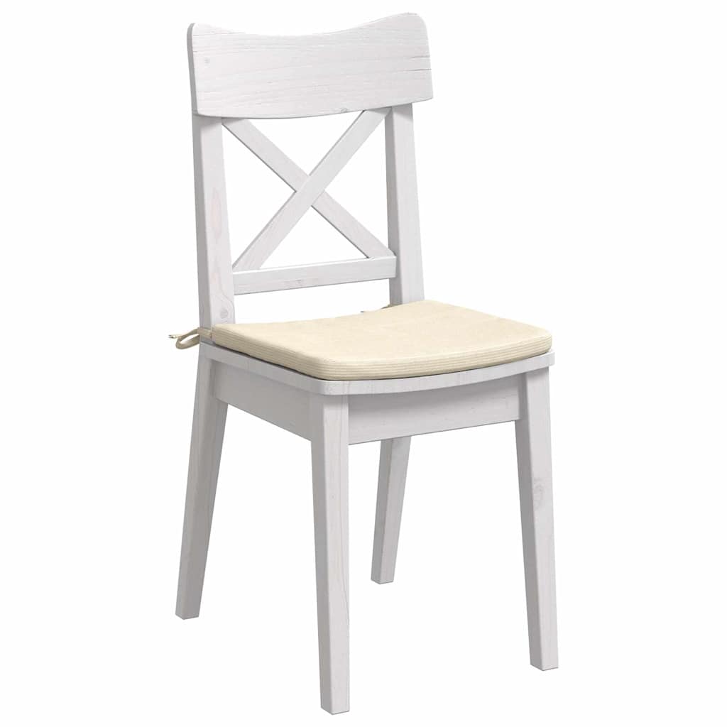 Zitkussens 4 pcs Crème 40 x 40 x 3 cm Katoen Stof is nu te koop bij PeponiXL, paradijselijk wonen!