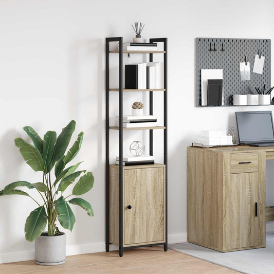 Boekenkast Sonoma Eiken 40 x 24 x 161 cm Bewerkt hout is nu te koop bij PeponiXL, paradijselijk wonen!