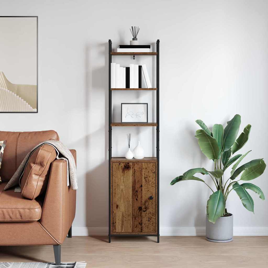 Boekenkast Oud Hout 40 x 24 x 161 cm Bewerkt hout is nu te koop bij PeponiXL, paradijselijk wonen!