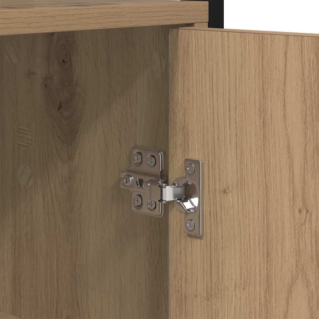 Boekenkast Artisan Eiken 40 x 24 x 161 cm Bewerkt hout is nu te koop bij PeponiXL, paradijselijk wonen!