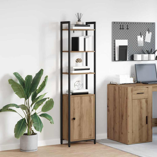 Boekenkast Artisan Eiken 40 x 24 x 161 cm Bewerkt hout is nu te koop bij PeponiXL, paradijselijk wonen!