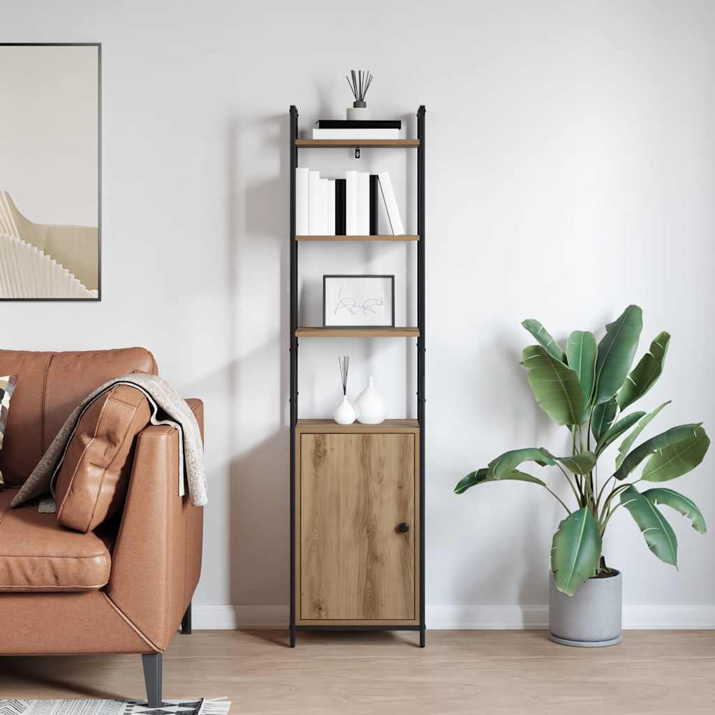 Boekenkast Artisan Eiken 40 x 24 x 161 cm Bewerkt hout is nu te koop bij PeponiXL, paradijselijk wonen!