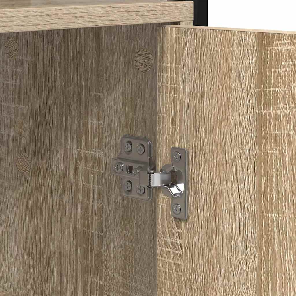 Boekenkast Sonoma Eiken 60 x 24 x 161 cm Bewerkt hout is nu te koop bij PeponiXL, paradijselijk wonen!