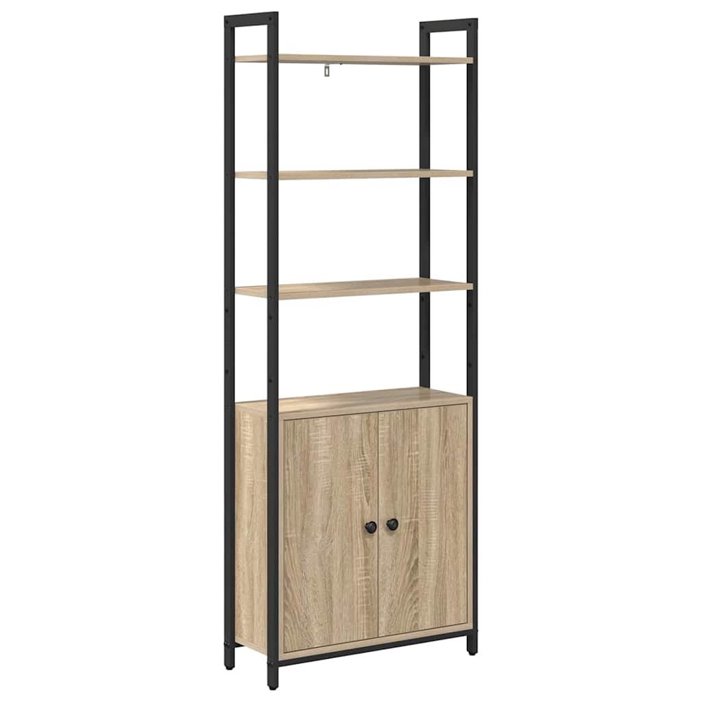 Boekenkast Sonoma Eiken 60 x 24 x 161 cm Bewerkt hout is nu te koop bij PeponiXL, paradijselijk wonen!