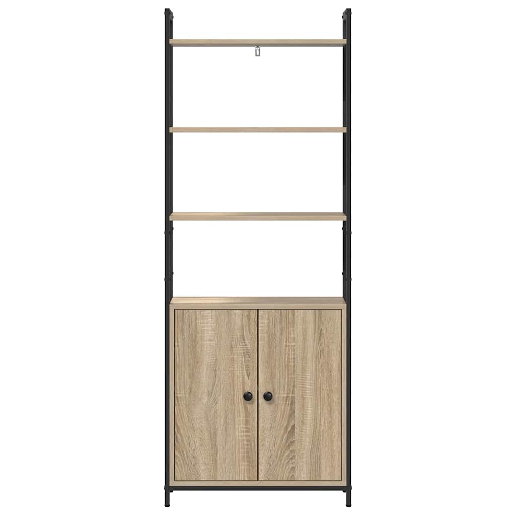 Boekenkast Sonoma Eiken 60 x 24 x 161 cm Bewerkt hout is nu te koop bij PeponiXL, paradijselijk wonen!