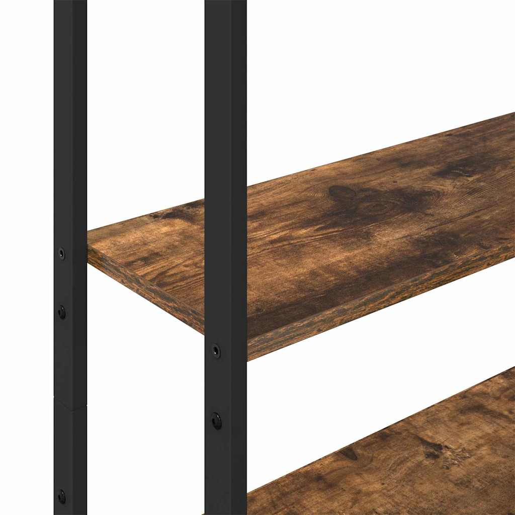 Boekenkast Gerookt eiken 60 x 24 x 161 cm Bewerkt hout is nu te koop bij PeponiXL, paradijselijk wonen!