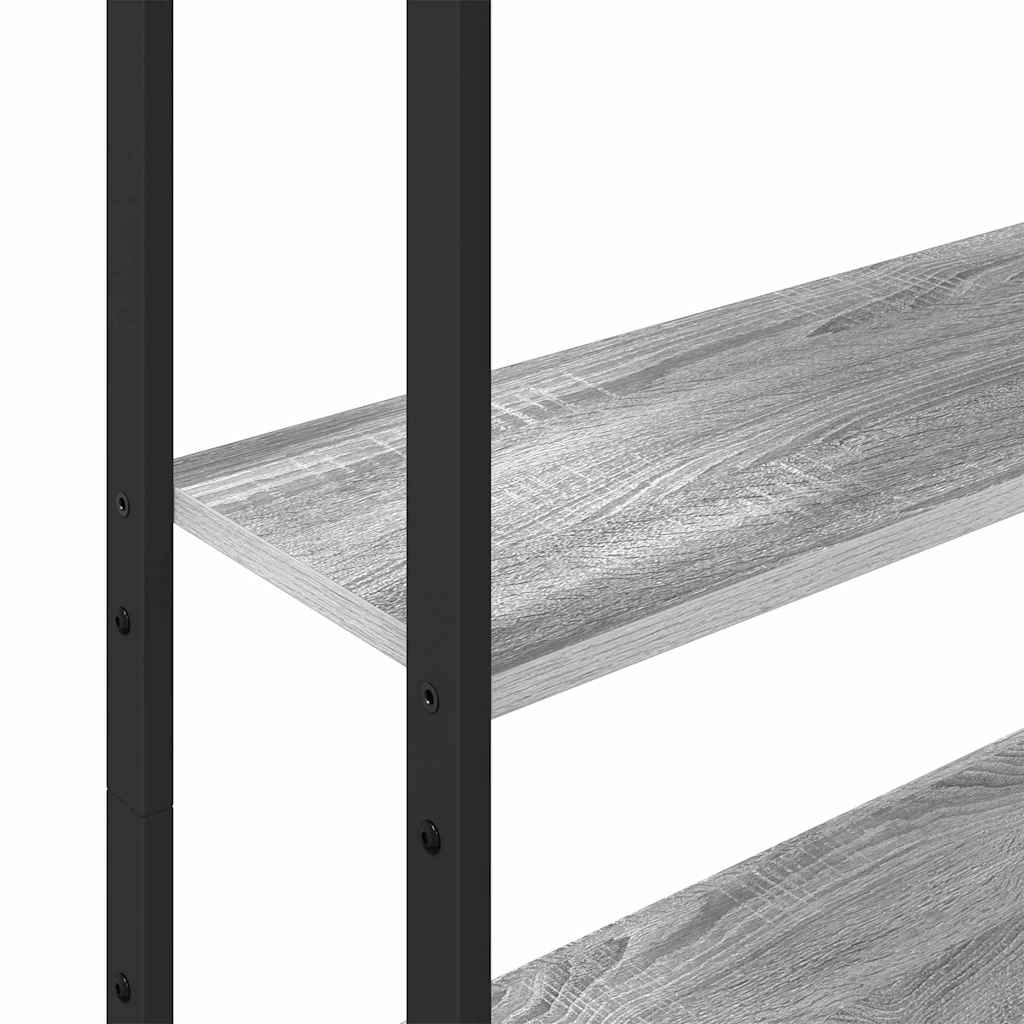 Boekenkast Grijs Sonoma 60 x 24 x 161 cm Bewerkt hout is nu te koop bij PeponiXL, paradijselijk wonen!